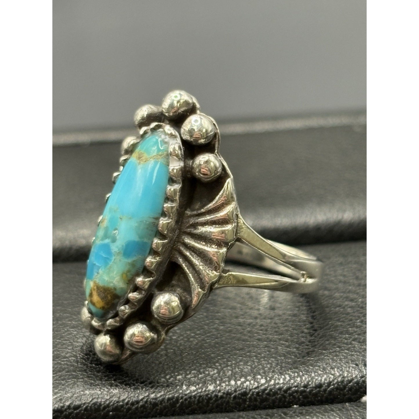 New Condition Sterling Silver Turquoise Ring Size 7