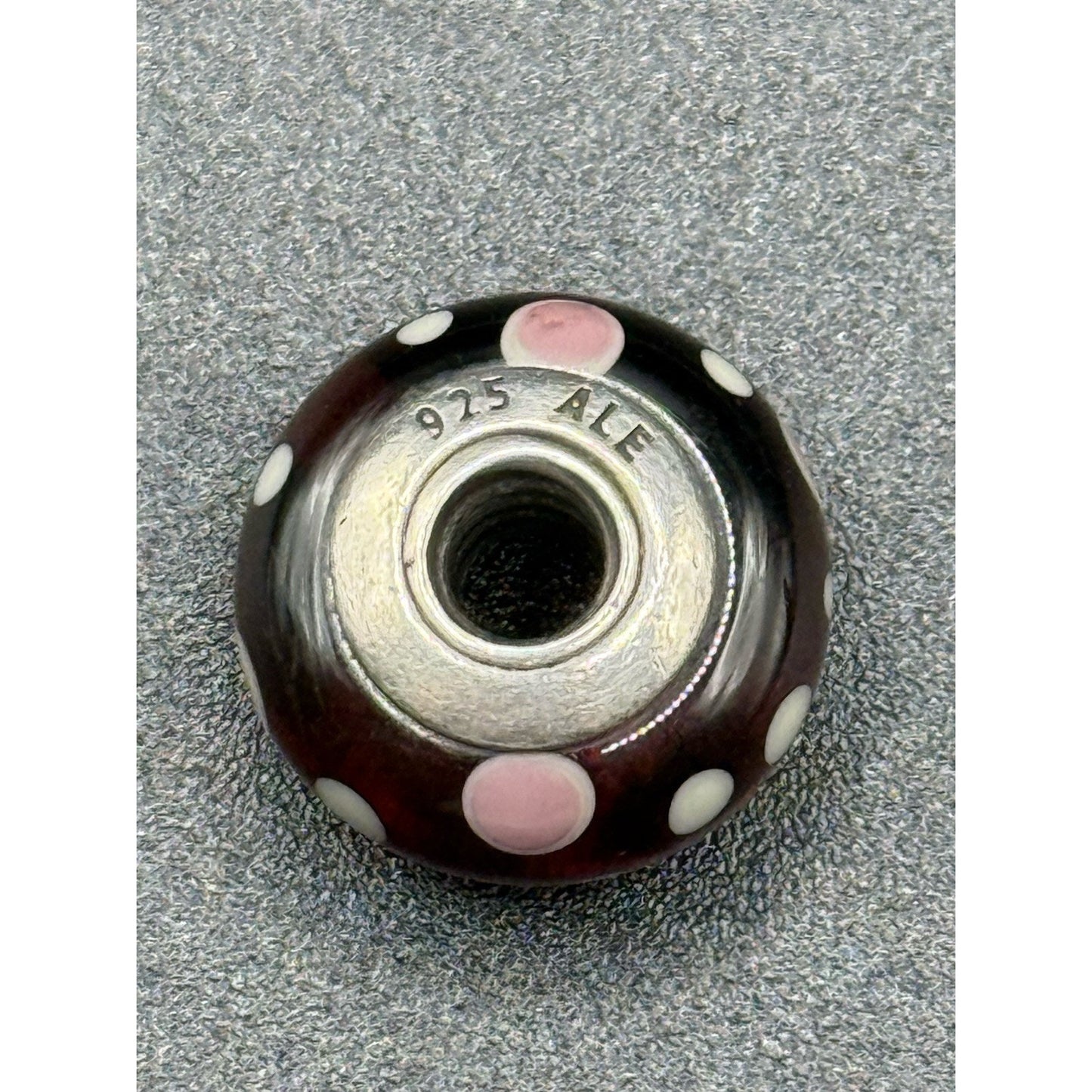 Pandora Sterling Silver Deep Purple Bubbles Charm 925 N19