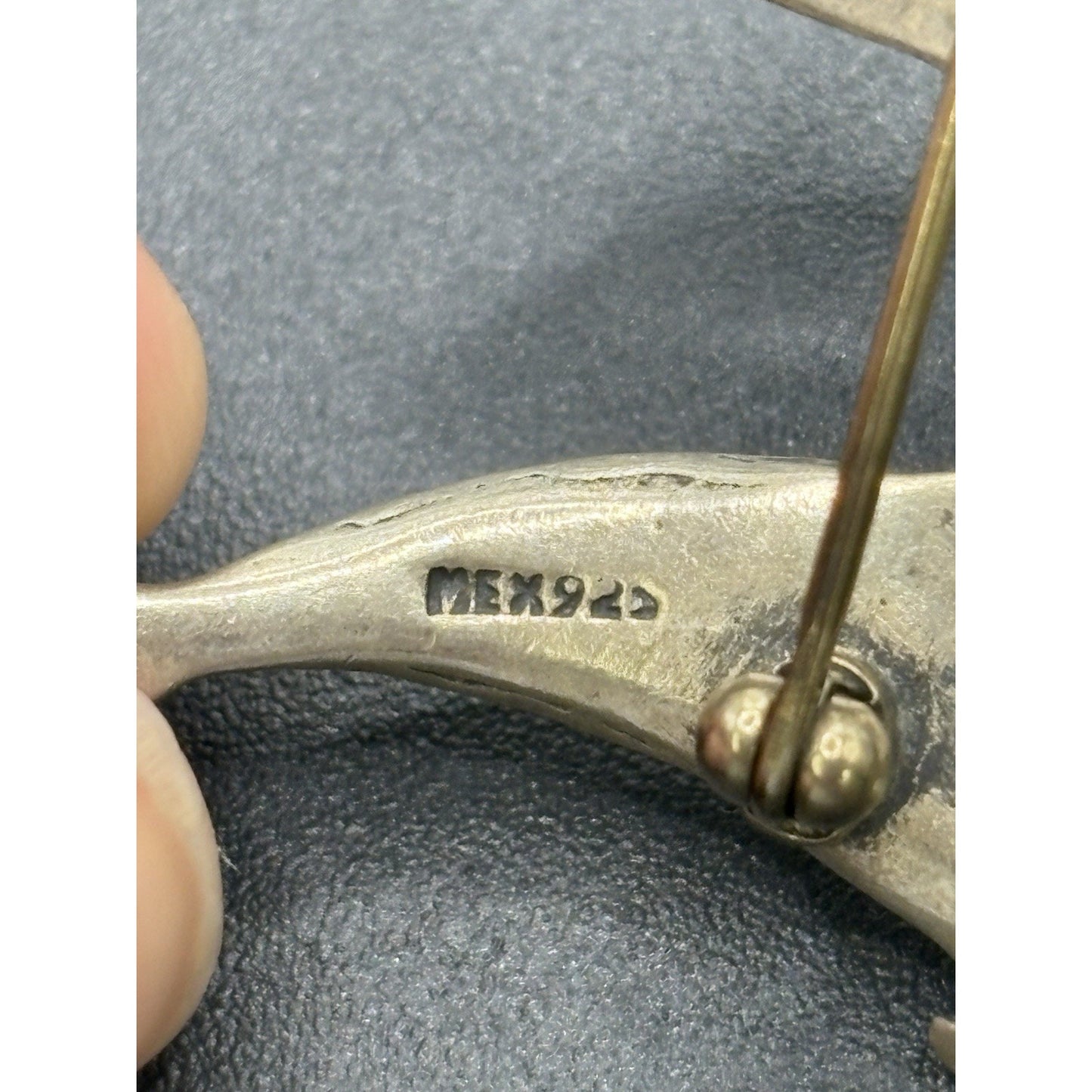 Vintage Three Dolphin Brooch Pin 12 Grams Mexico W18