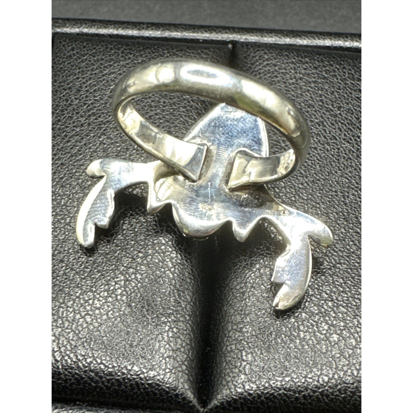 EUCSterling Silver Turquoise Antler Huntress Ring 7g 925 Size 7.25 T29