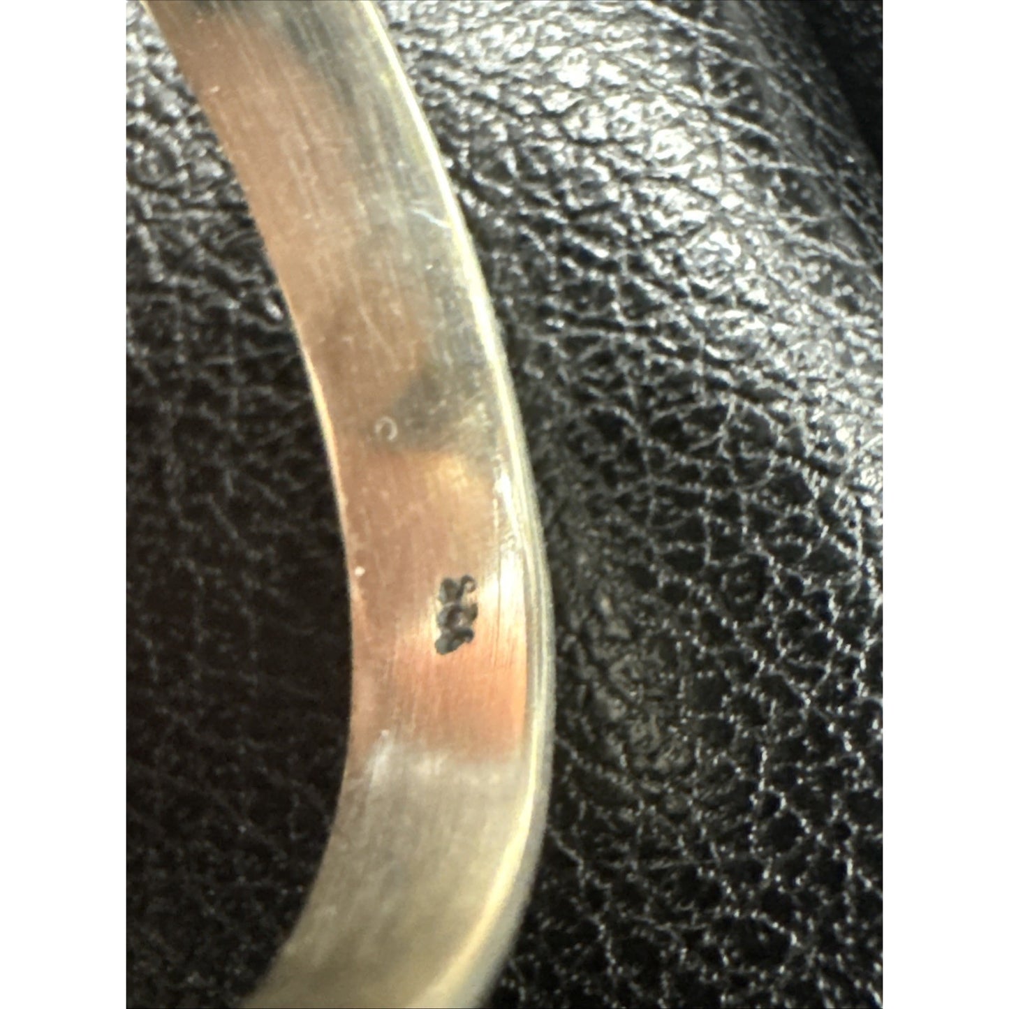 Sterling Silver Onyx Long Ring 925 Size 10.25 T29