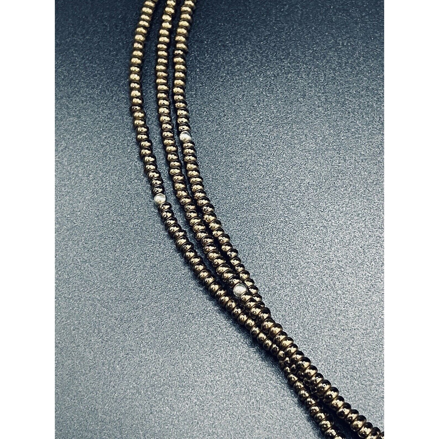 Silpada 18” Copper Brad Triple Strand Necklace 925 Extension L19