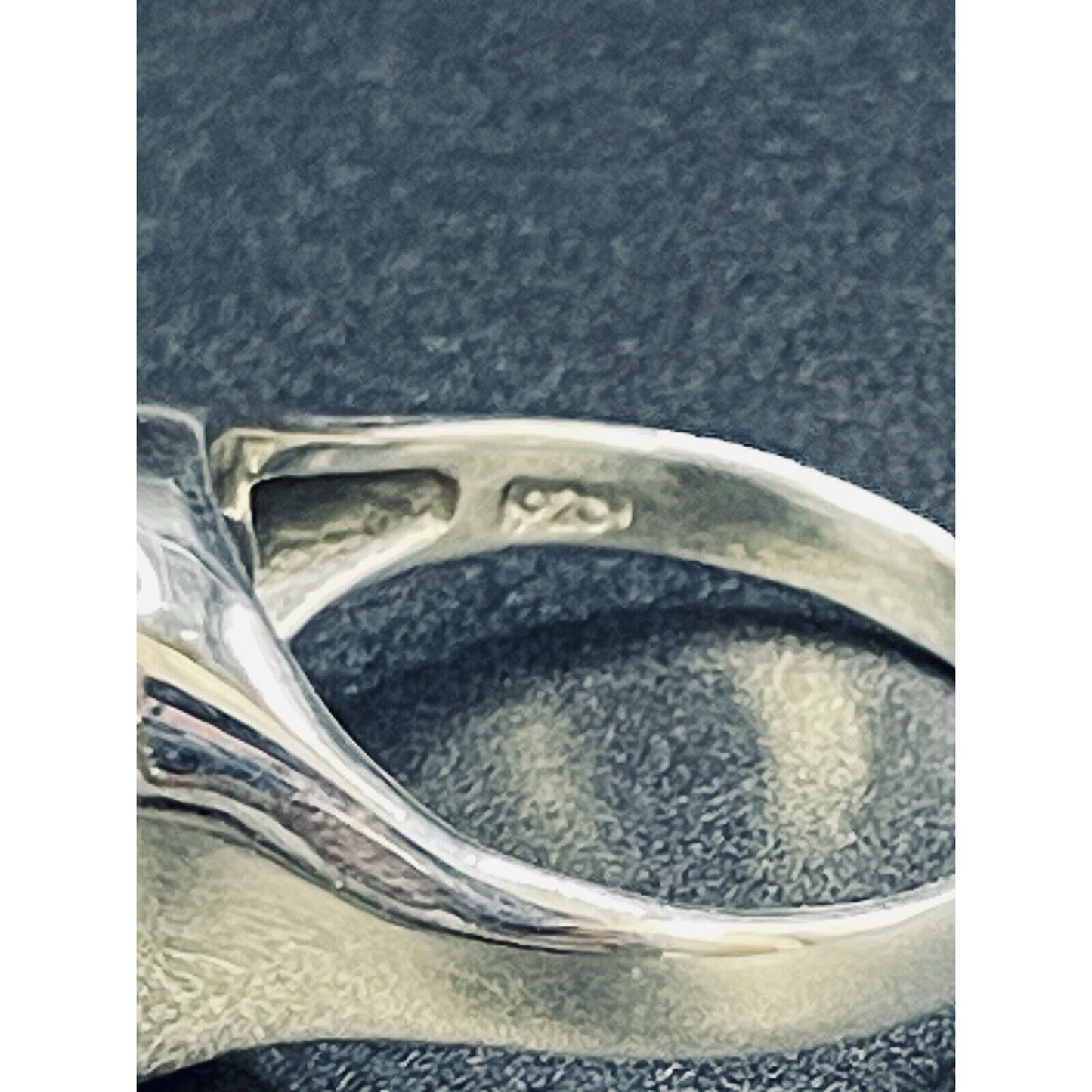 New Condition Sterling Silver Horse Shoe Good Luck Ring Size 9.5