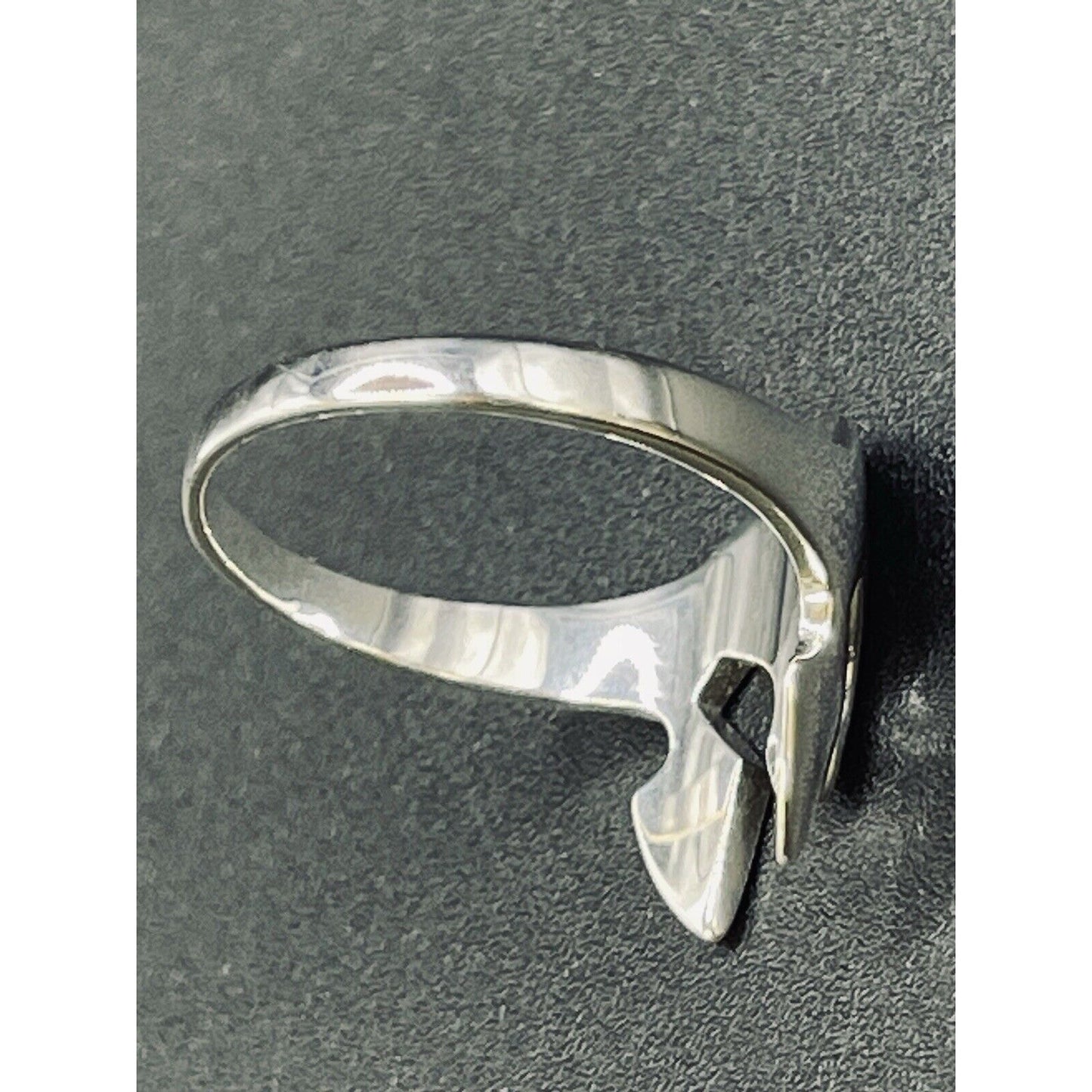 New Condition Sterling Silver Spartacus Gladiator Mask Ring Size 10.00