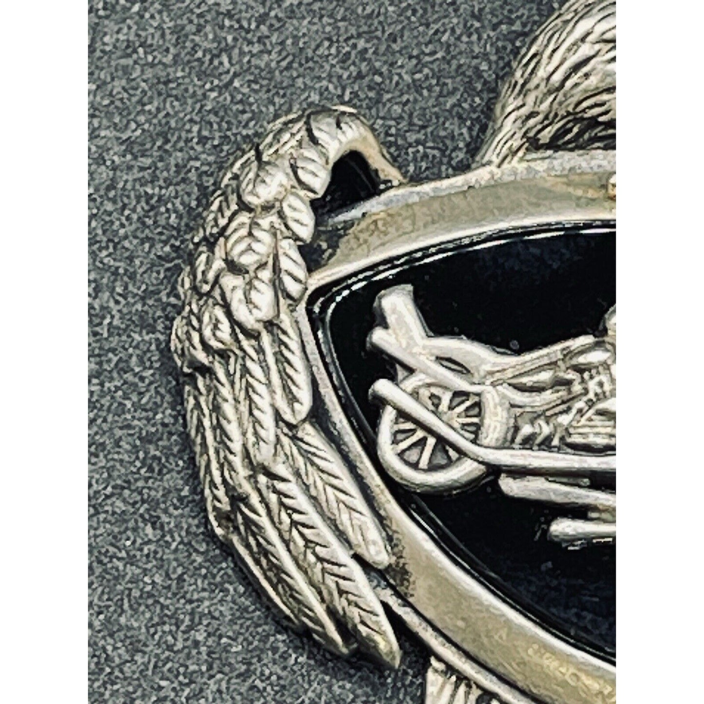Vintage As Motorcycle Eagle “Live To Ride” Pendant 16 Grams J21