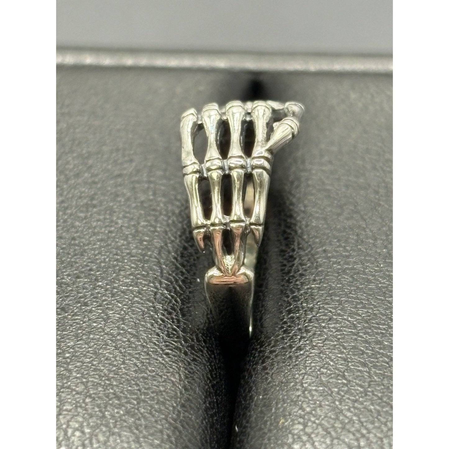 New Condition Sterling Silver Skeleton Hands Size 7