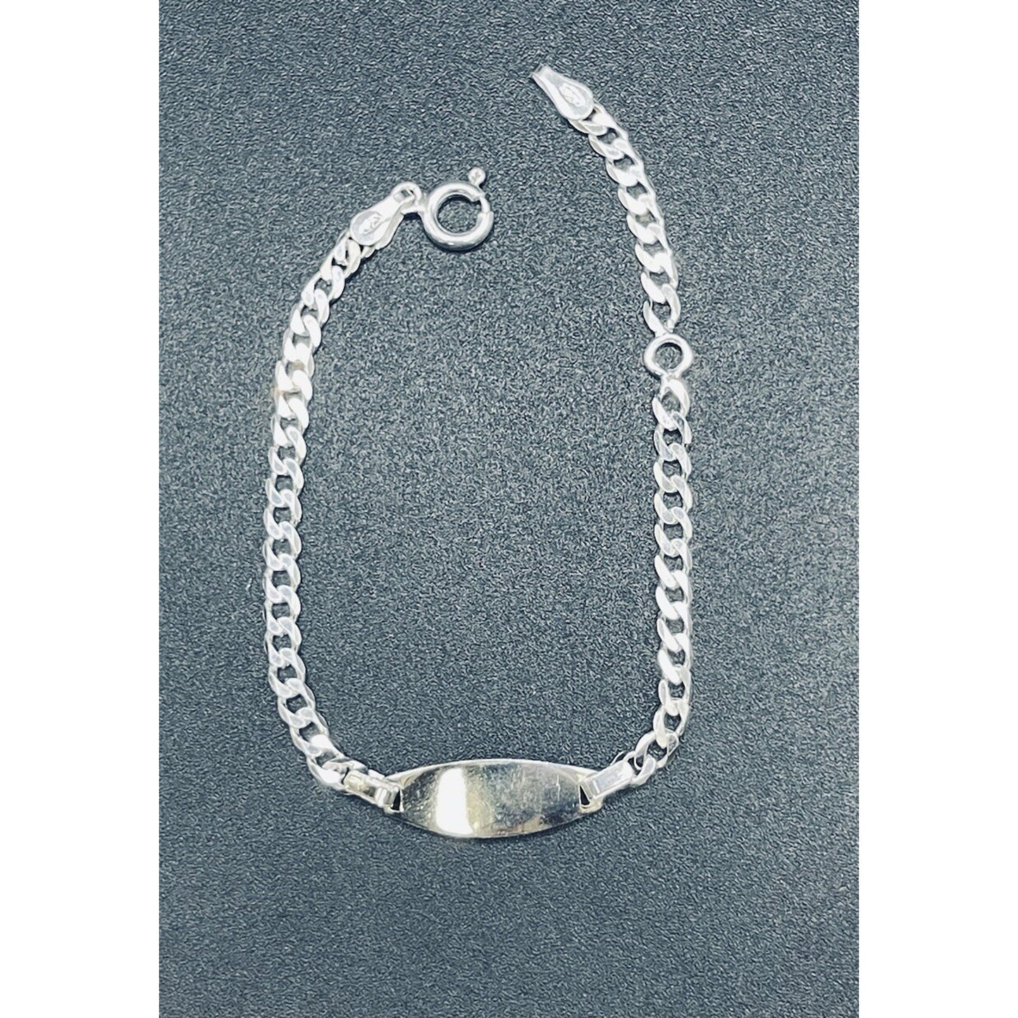 New Condition 6” Baby Sterling Silver ID Bracelet 925