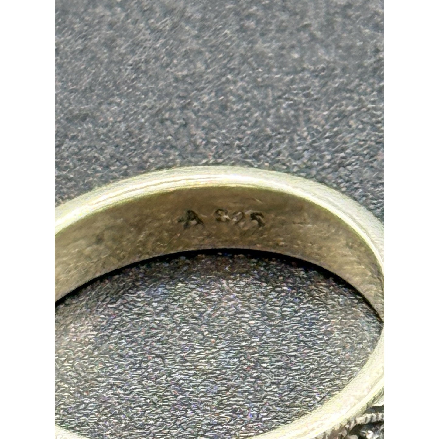 Vintage Sterling Silver Marcasite Band Ring Size 8.50 4.5MM P6