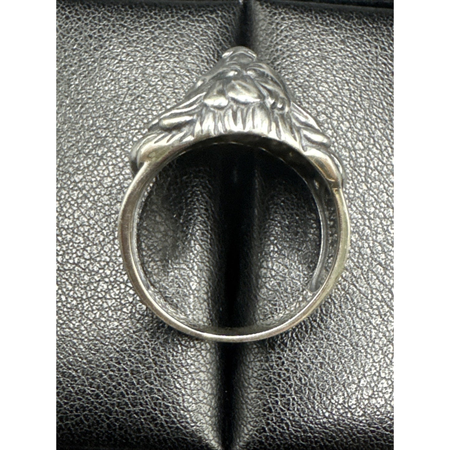New Condition Sterling Silver Lion Head Ring 925 Size 11