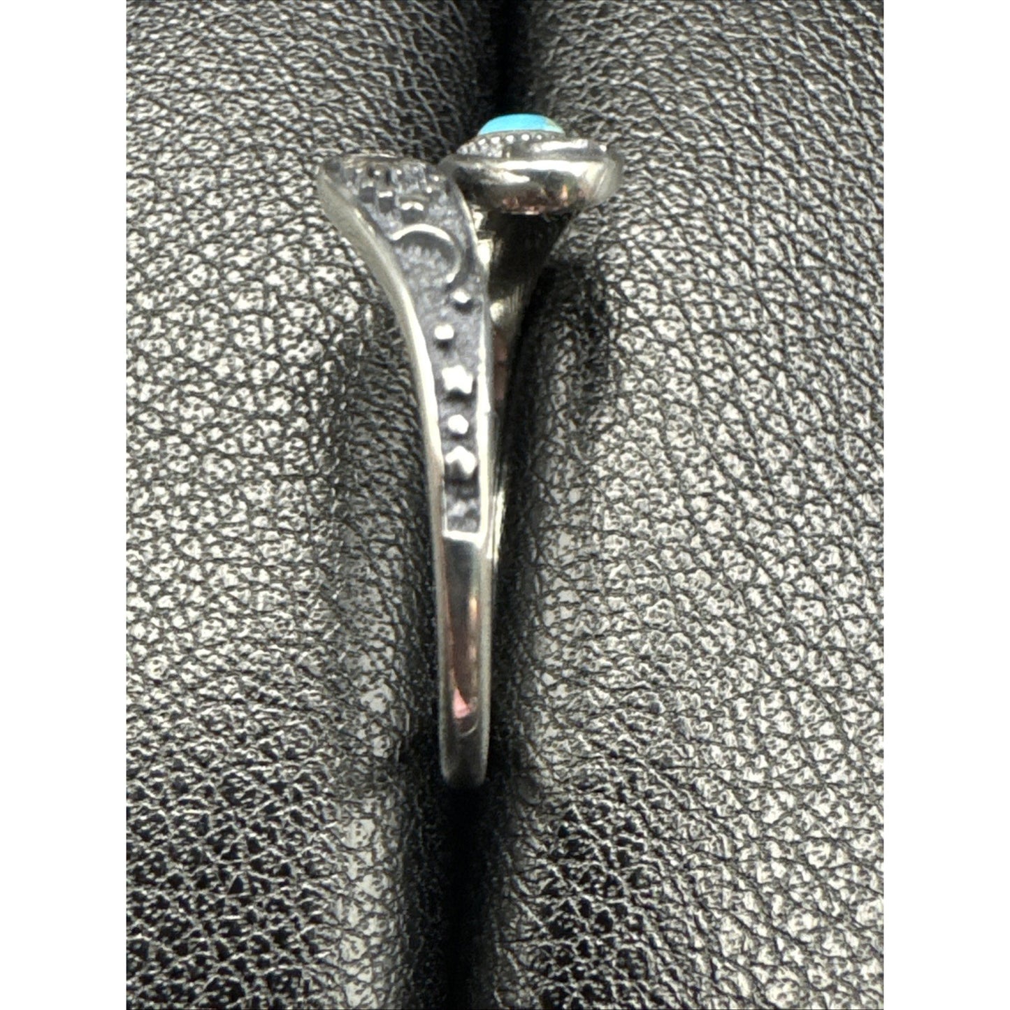 New Condition Sterling Silver Turquoise Celestial Sun Moon Stars Ring Size 7