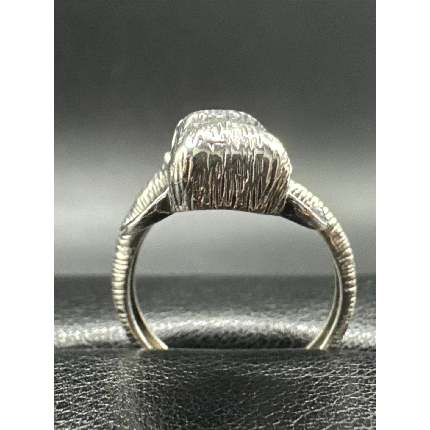 New Condition Sterling Silver Elephant Bypass Ring 925 Size 7