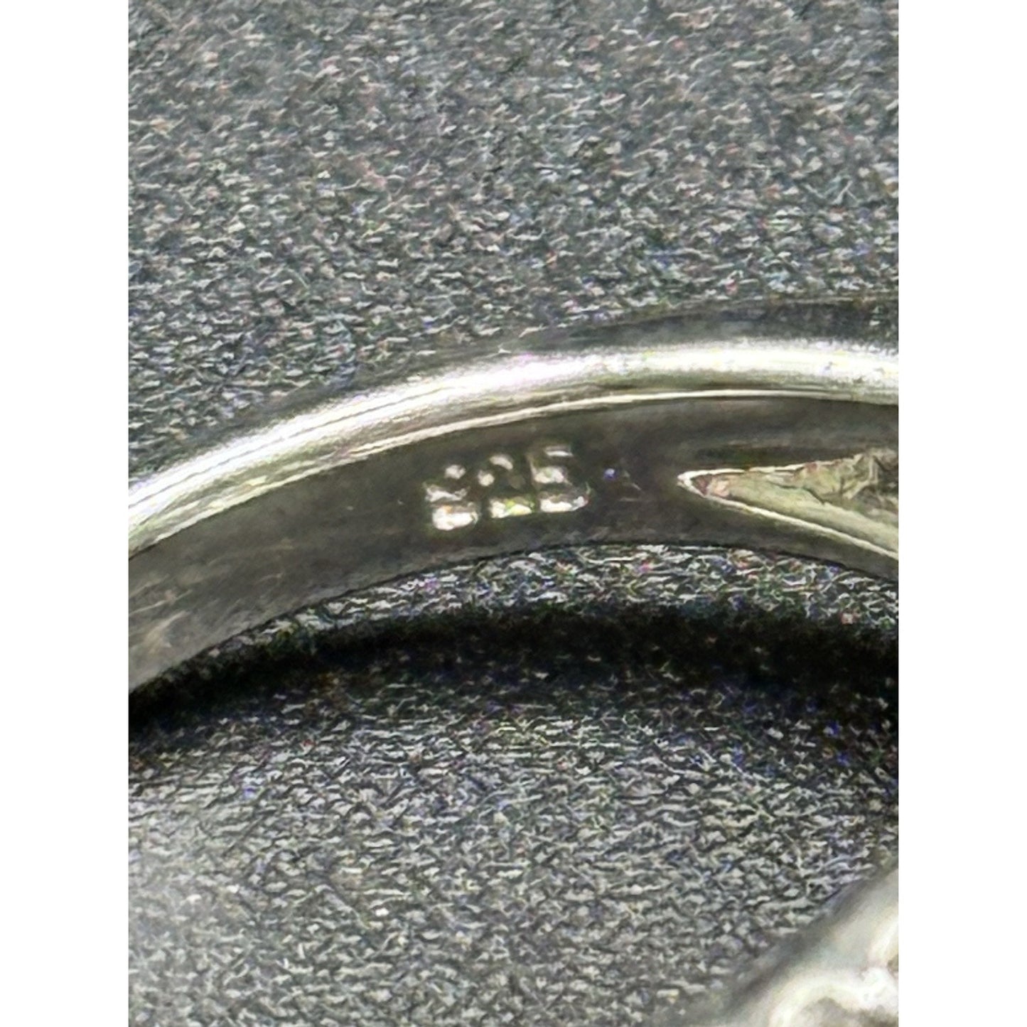 EUC Sterling Silver Cubic Zirconia Engagement Ring Size 5.75 925 N28