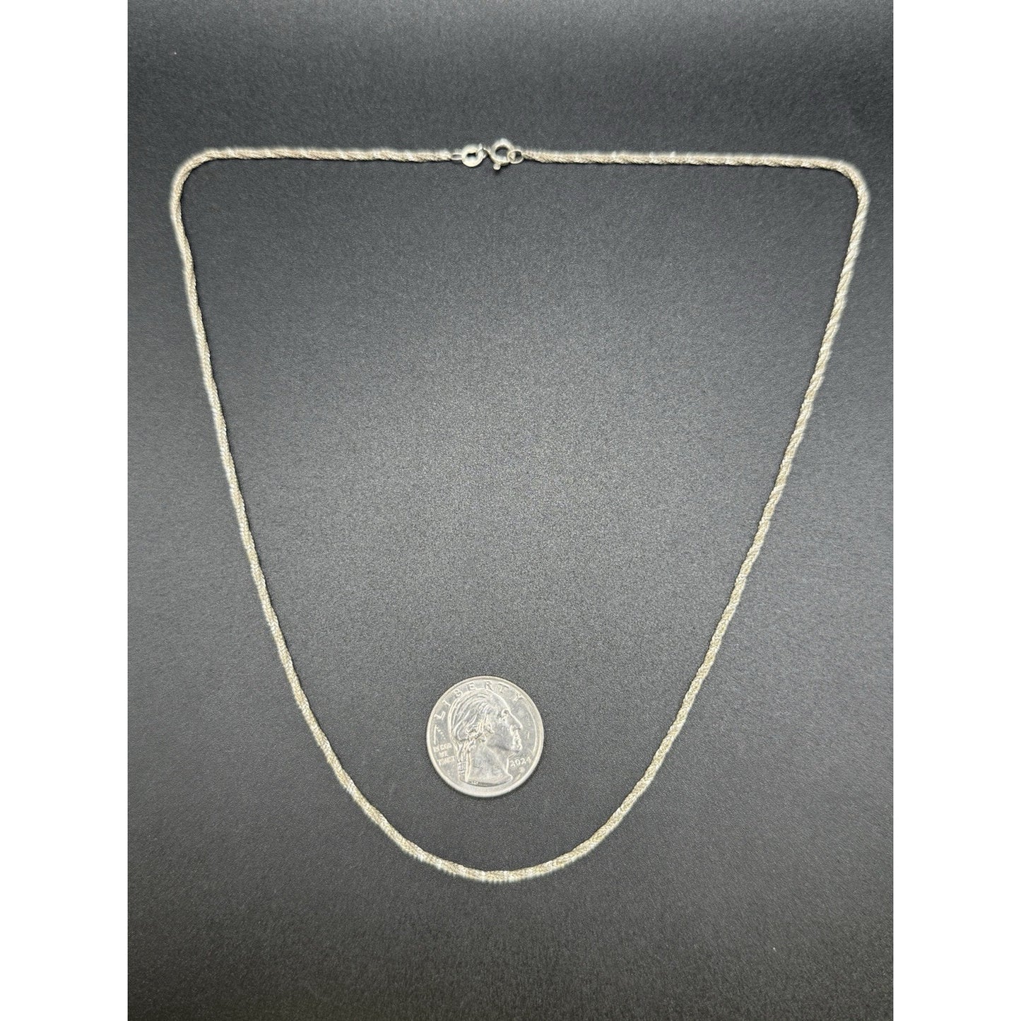 20” Sterling Silver Twist Rope Chain Necklace 925 P10