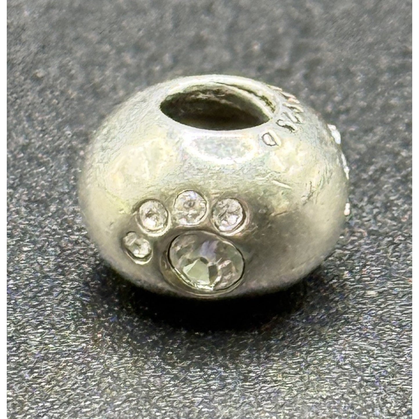 Camilla Sterling Silver Swarovski Paw Print Charm P18