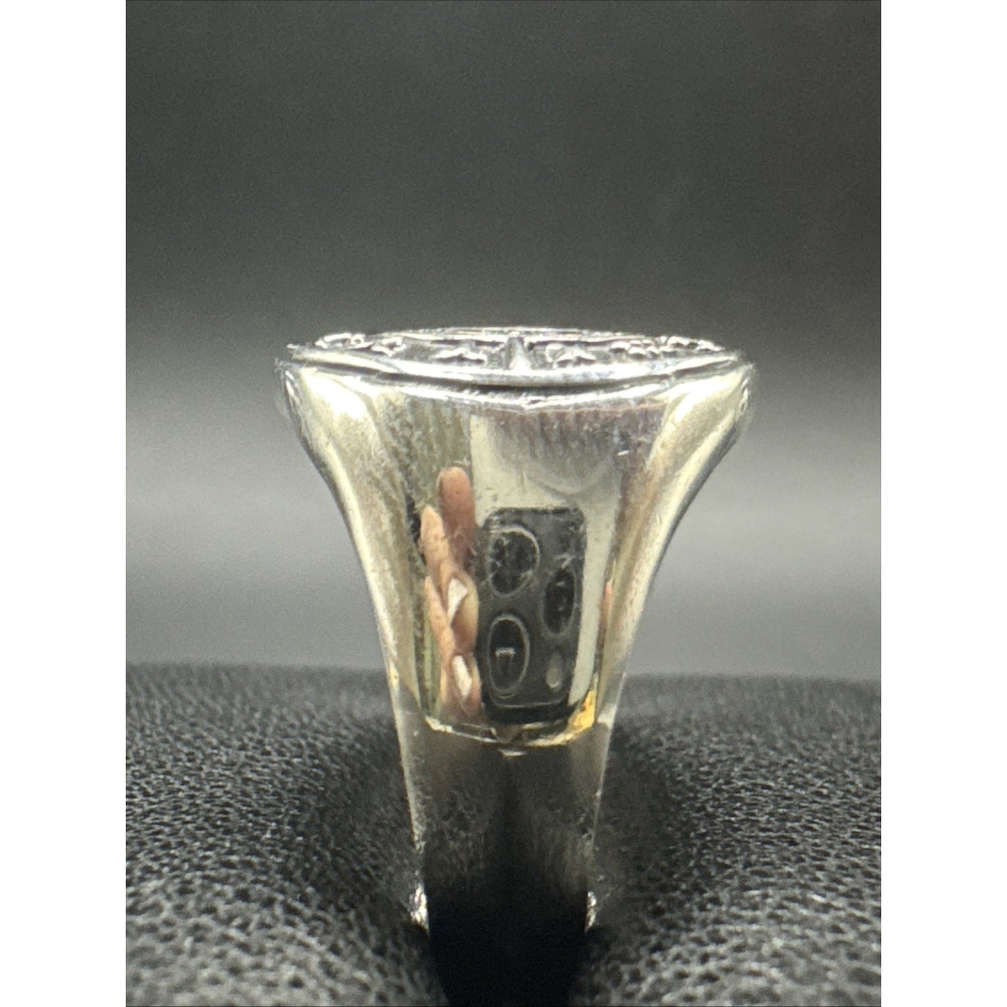 New Condition Sterling Silver Zodiac Calendar Ring 925 Size 10