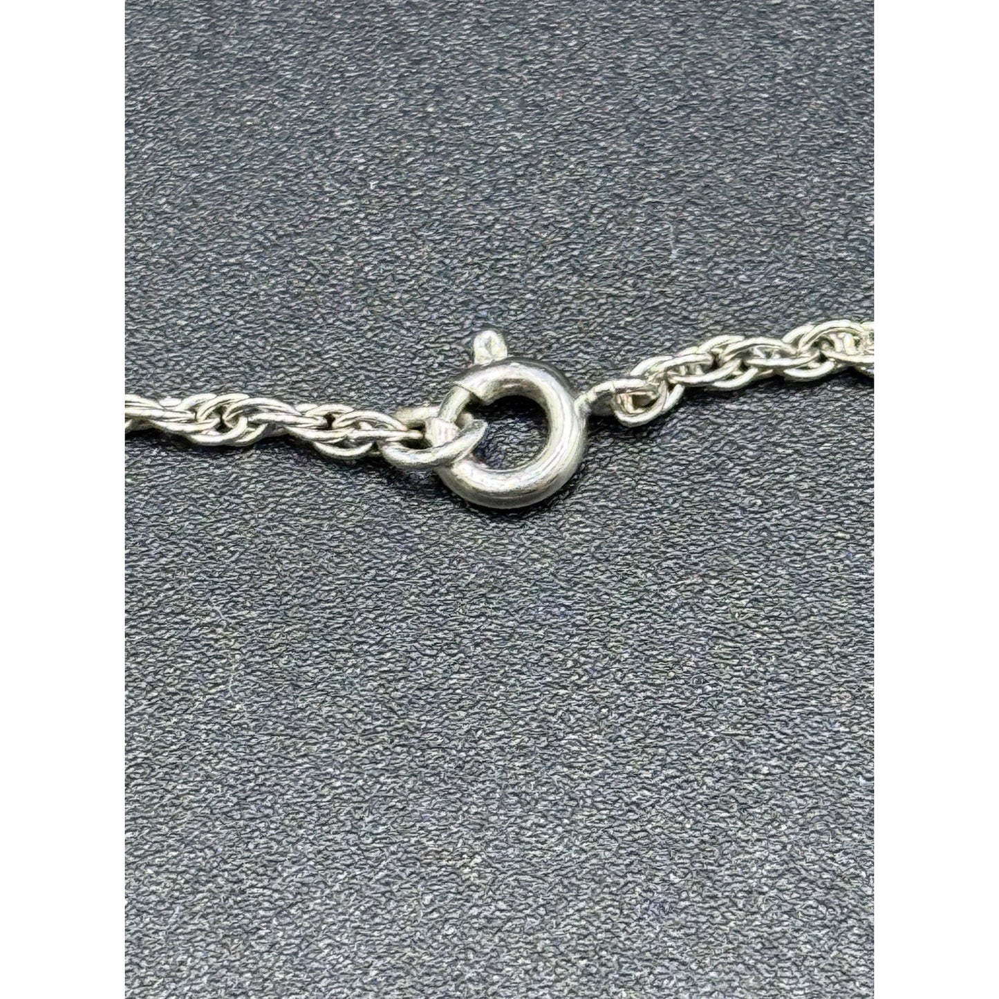 16” Sterling Silver Ann Lee Rhinestone Necklace 925 8 Grams P3