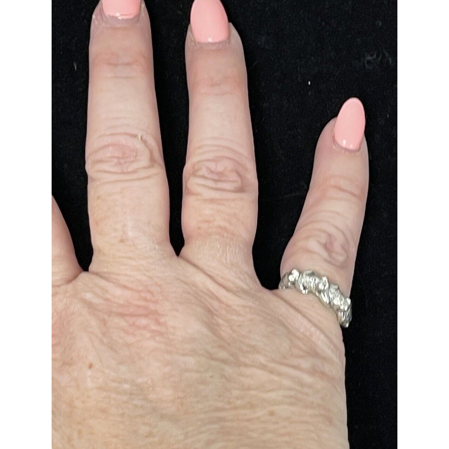 Sterling Silver Frog Ring Size 5.75 925 K29