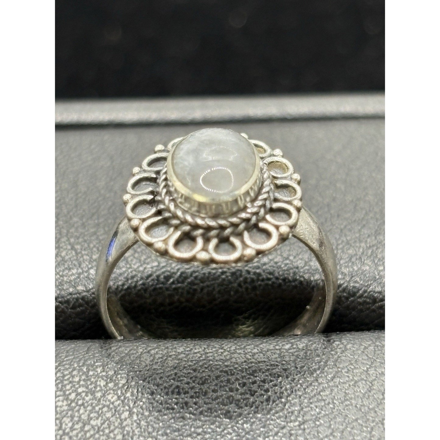 New Condition Sterling Silver Moonstone Ring Size 7