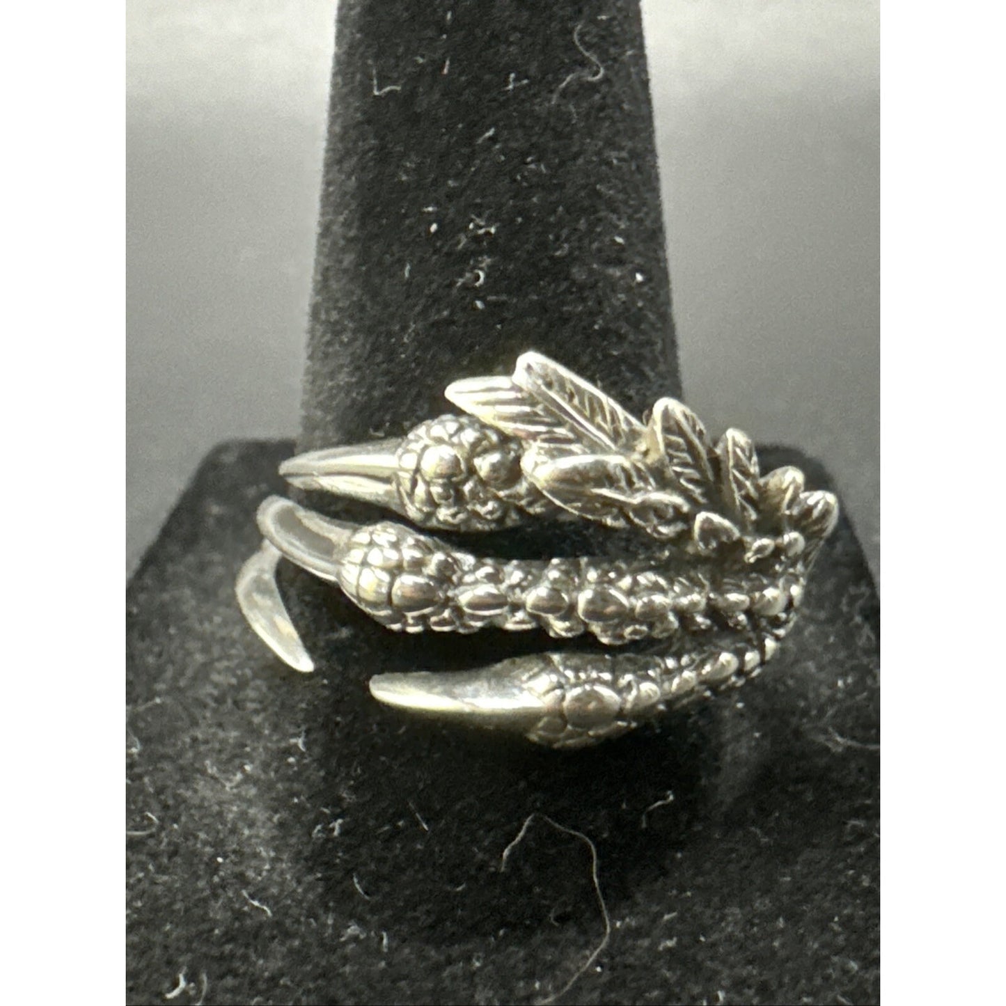 New Condition Sterling Silver Eagle Dragon Claw Ring 925 Size 10 Scarlet Witch