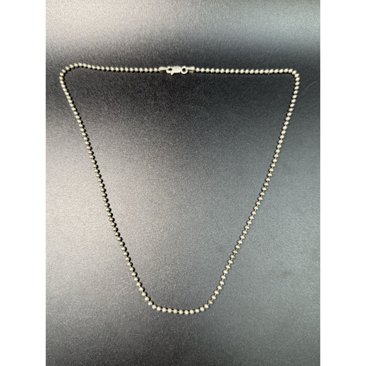 18” Sterling Silver Bathtub Chain Necklace 925 M29
