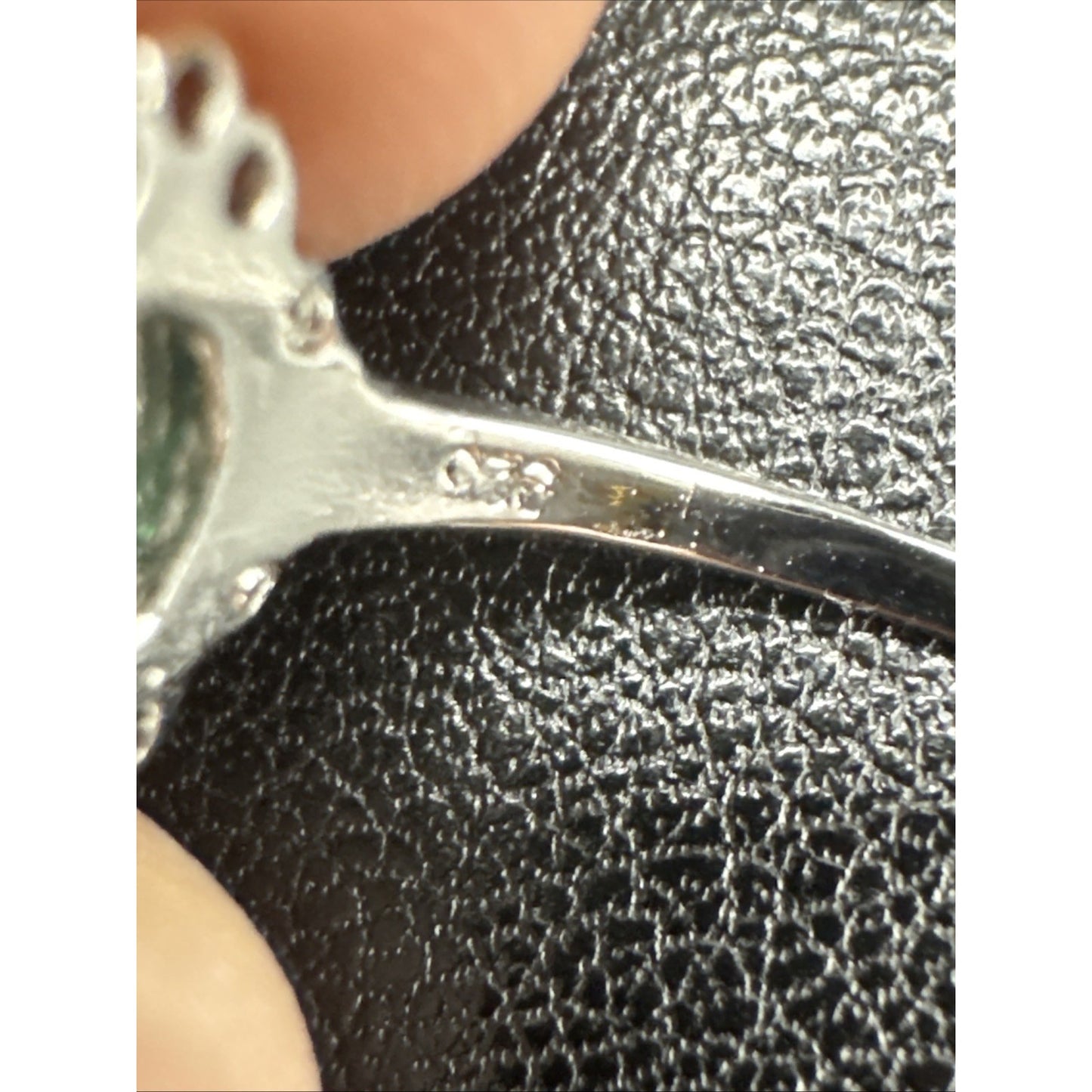 New Condition Sterling Silver Lab Created Emerald Solitaire Ring 925 Size 7