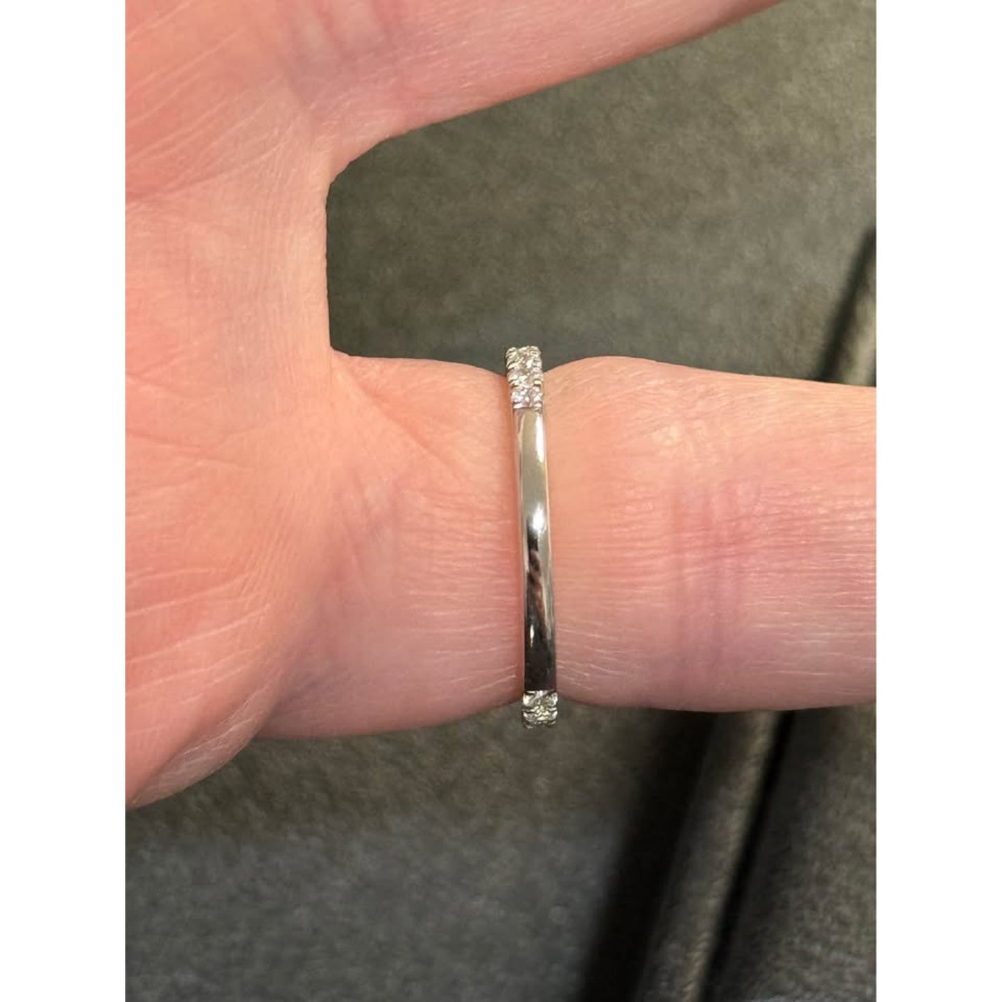 14k White Gold 3.03 Emerald Cut Lab Grown Diamond E Color VS1 Clarity 3.53 Total Weight IGI