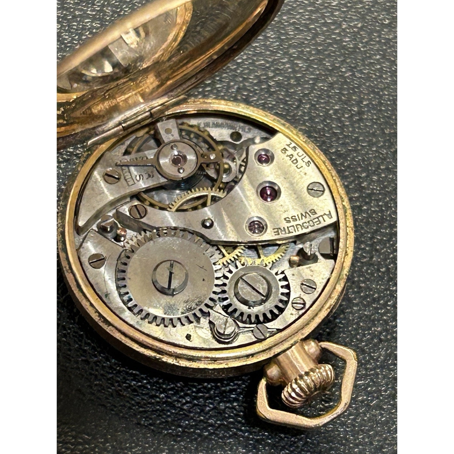 24MM LeCoultre Gold Filled Pendant Watch Not Working As Is