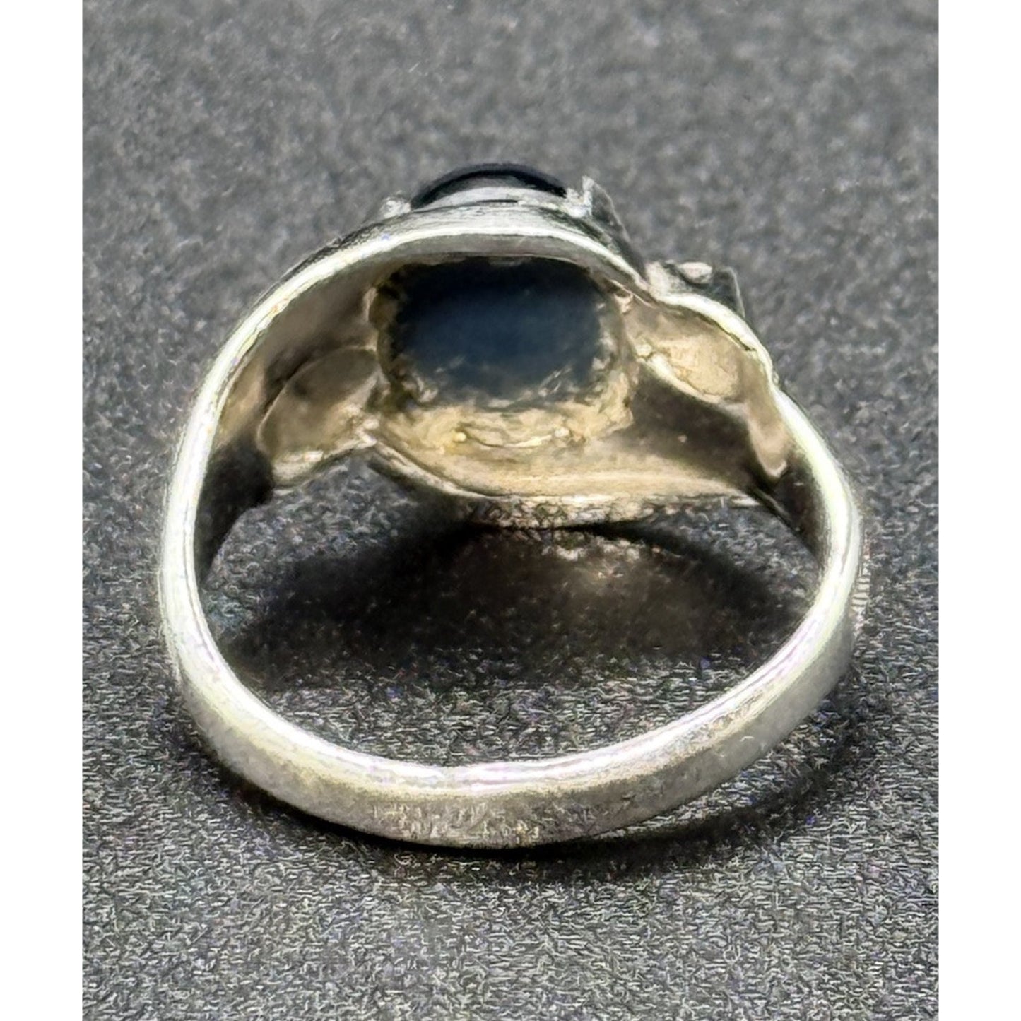 Vintage MCM Lab Star Sapphire Sterling Silver Ring Size 7.50 N13