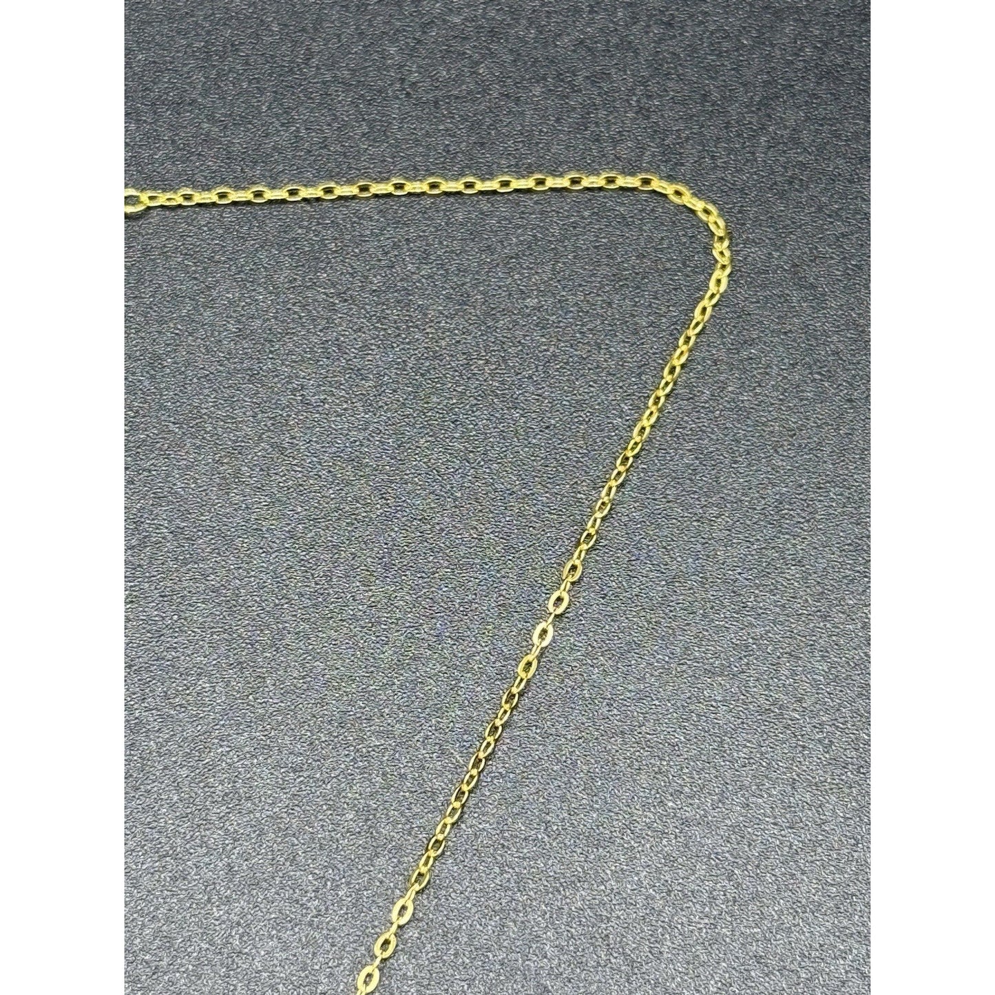 18” New Condition Gold S.S. Genuine Pearl Moissanite Modernist Pendant GRA