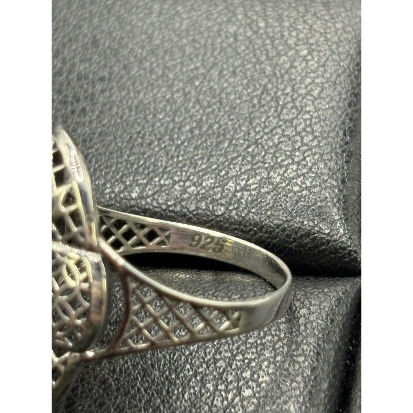 New Condition Sterling Silver Genuine Golden Tourmaline Size 7 Filigree
