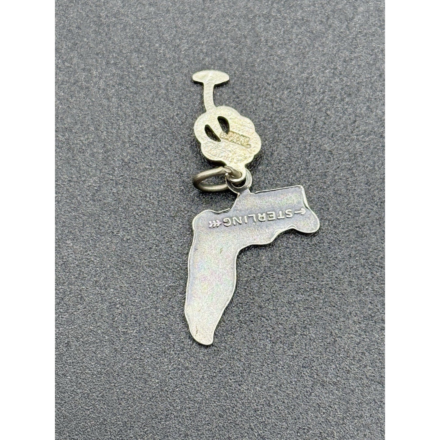 Vintage Sterling Silver Miami Beach Florida Palm Tree Charm P19