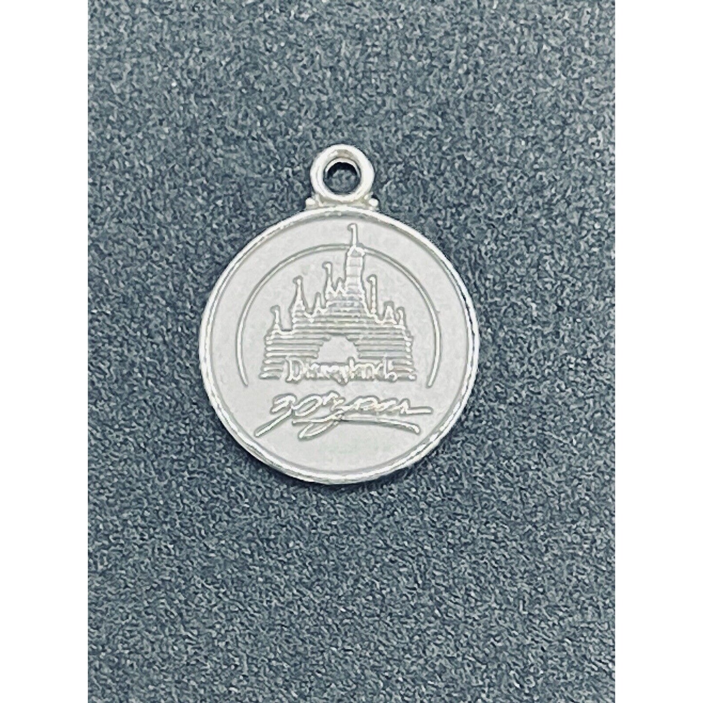 Vintage Disneyland 30th Anniversary Sterling Silver Cjarm 925 L13