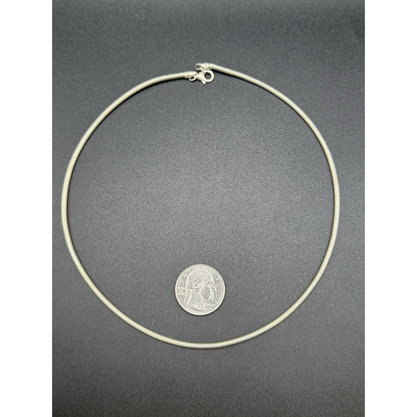 17” Sterling Silver Choker 2.5MM Chain Necklace 10 Grams P10