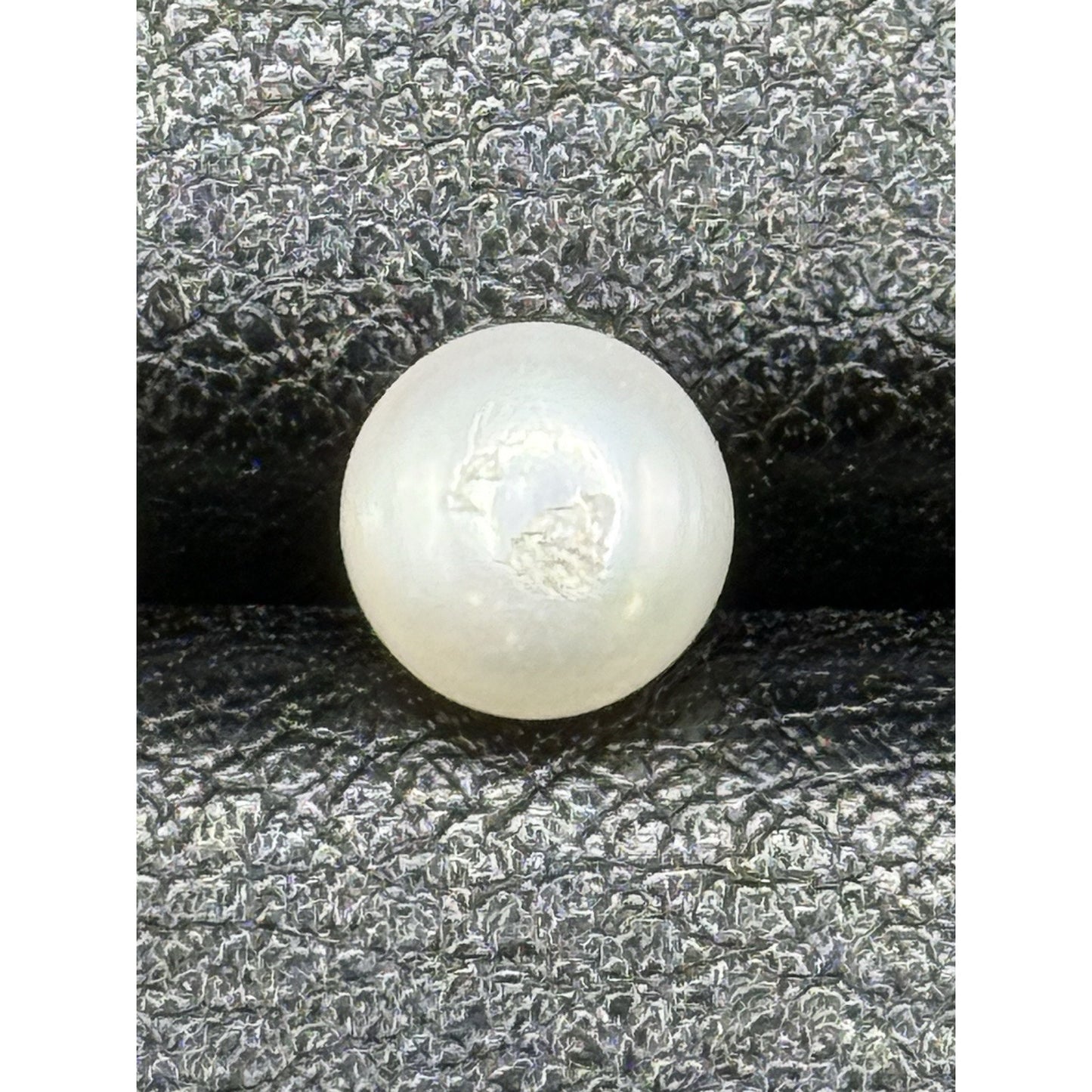 6MM Button Genuine Pearl Sterling Silver Stud Earrings 925 N17