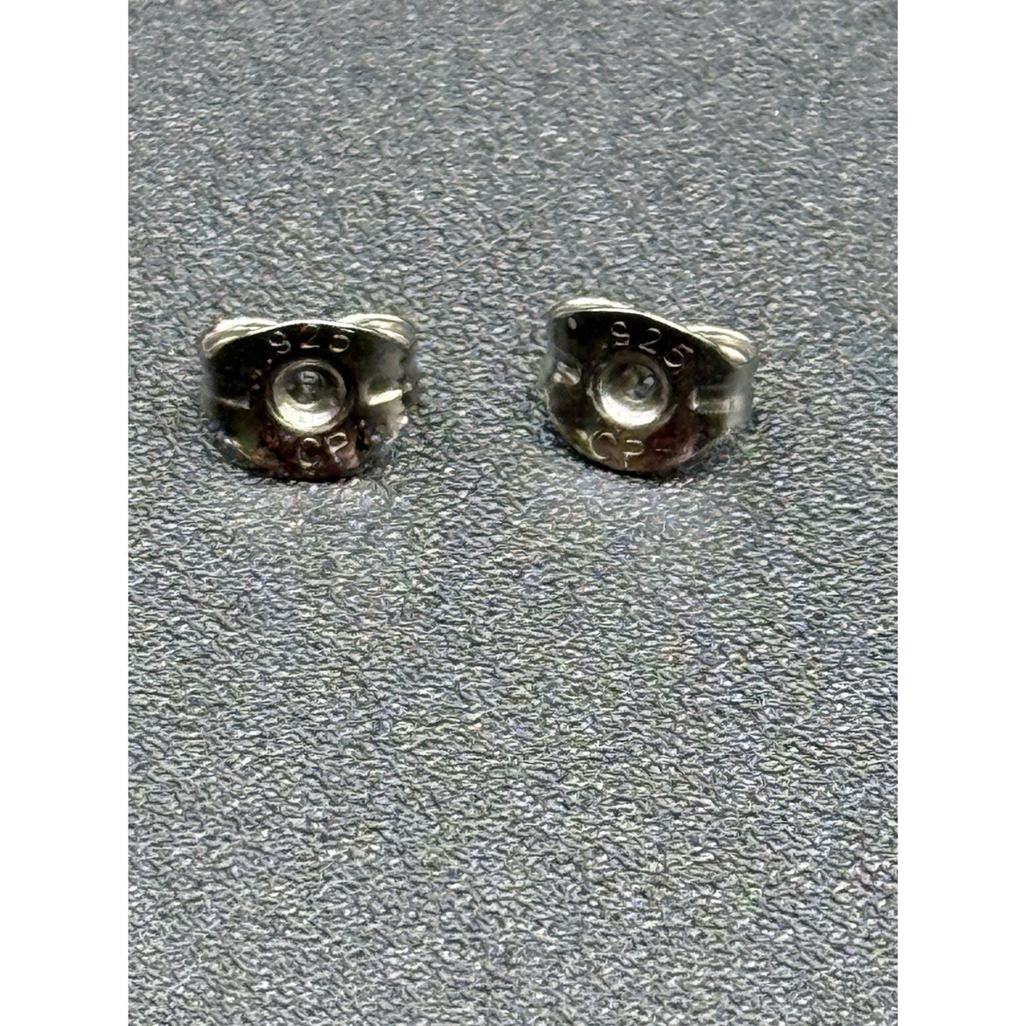 Sterling Silver 8.75MM Button Pearl Stud Earrings N19