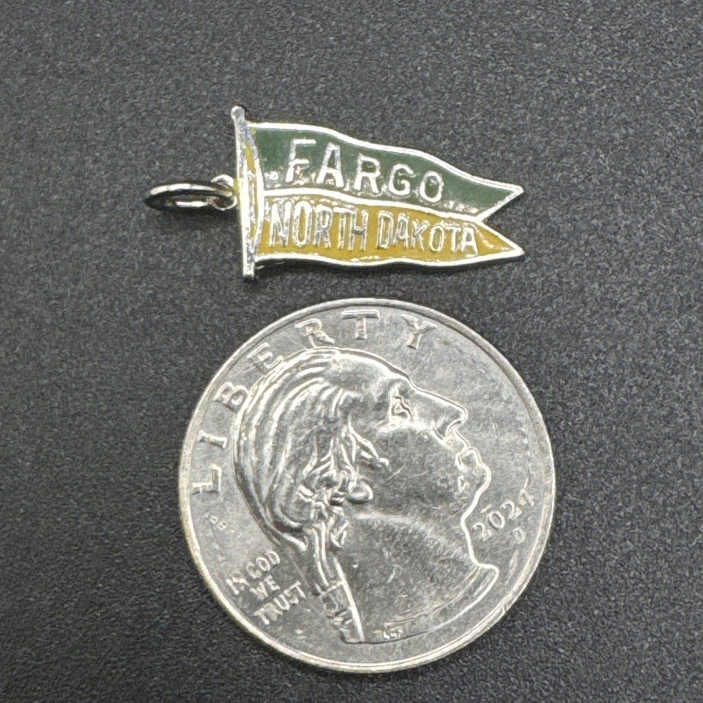 Vintage Sterling Silver Fargo North Dakota Charm 925 P2