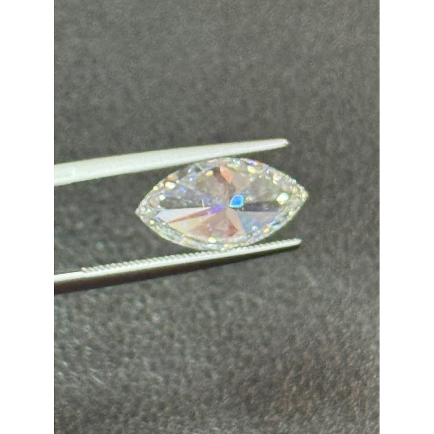 Loose 3.09 Marquise Cut Lab Grown Diamond E Color VS1 Clarity IGI Lab Report