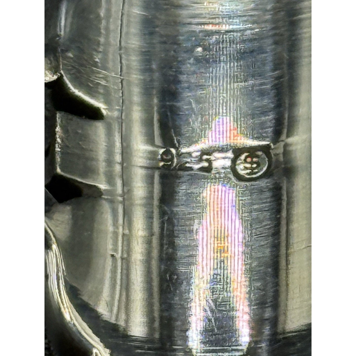 New Condition Sterling Silver Art Deco Tigers Eye Ring Size 6.75