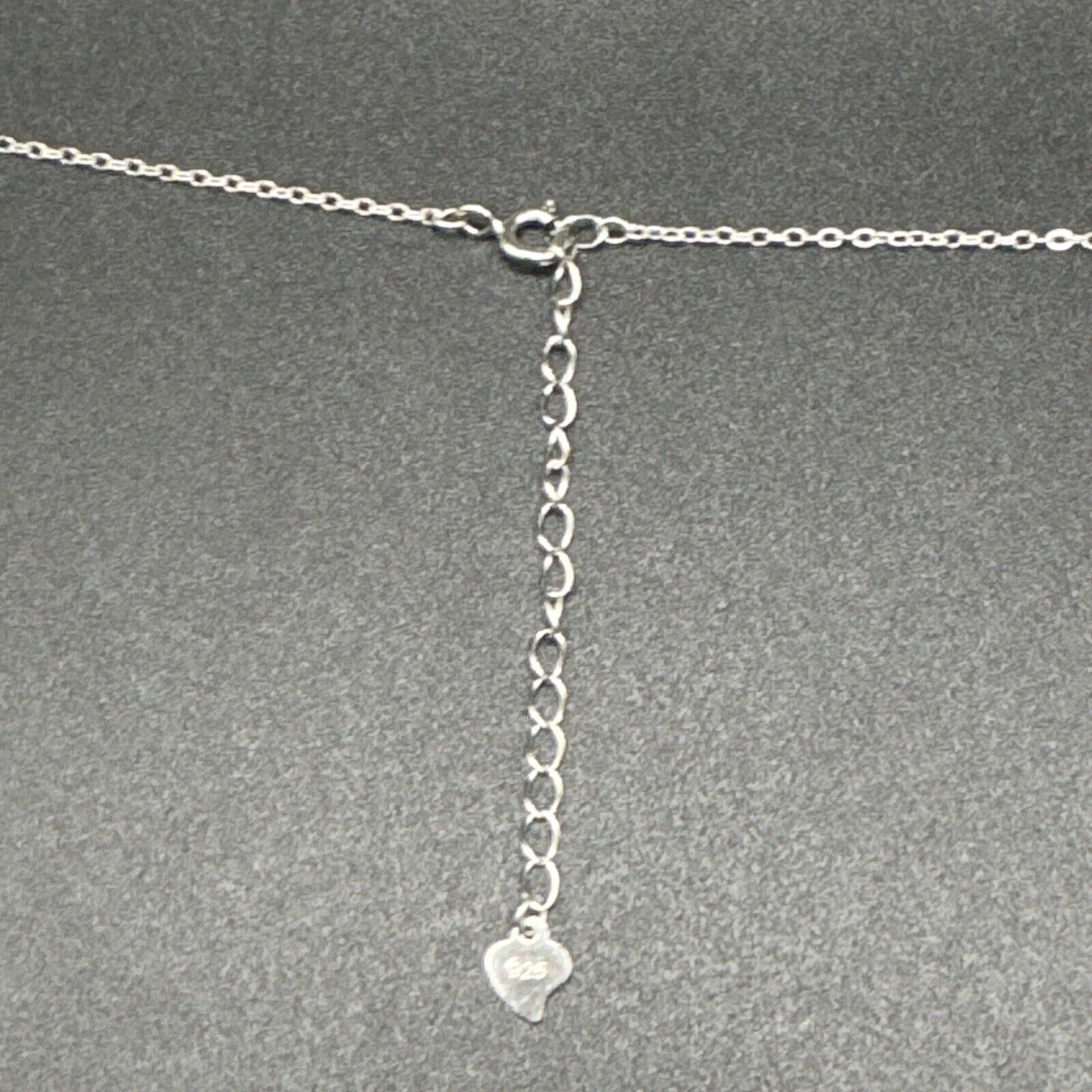 18” Sterling Silver Yellow CZ Pendant Necklace 925 N1