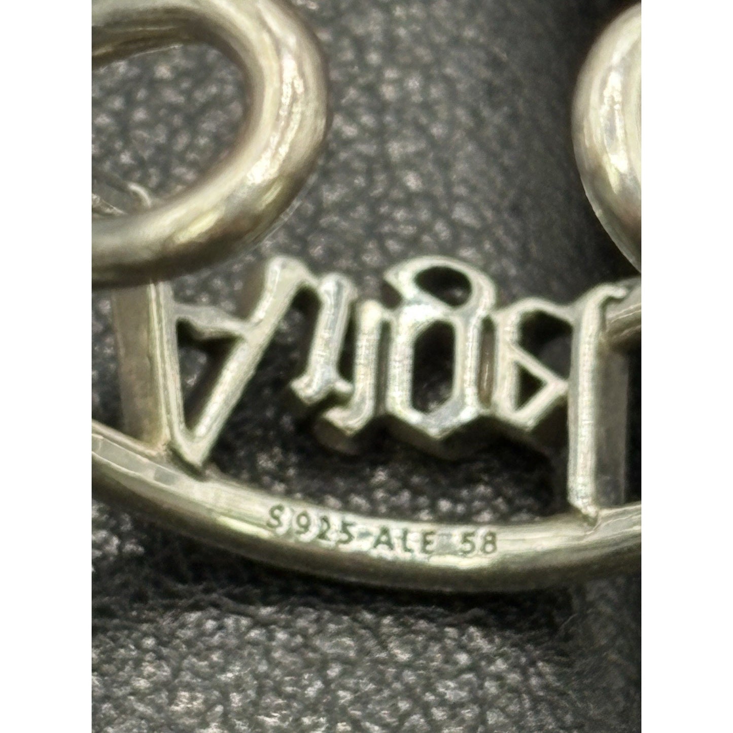 Pandora Sterling Silver “Angel” Ring Open Size 7.5 ALE W16