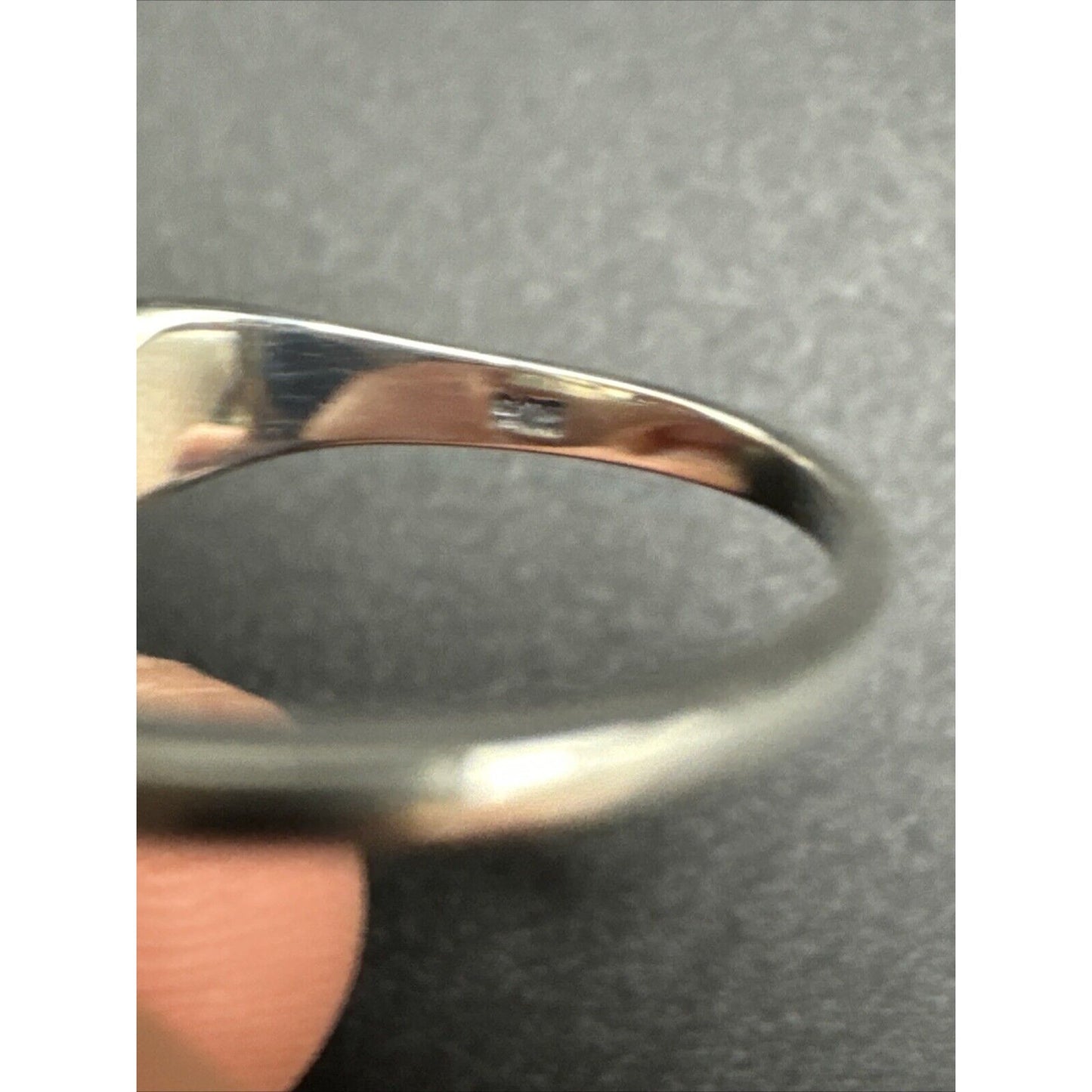 New Condition Sterling Silver Turquoise Bypass Ring 925 Size 7