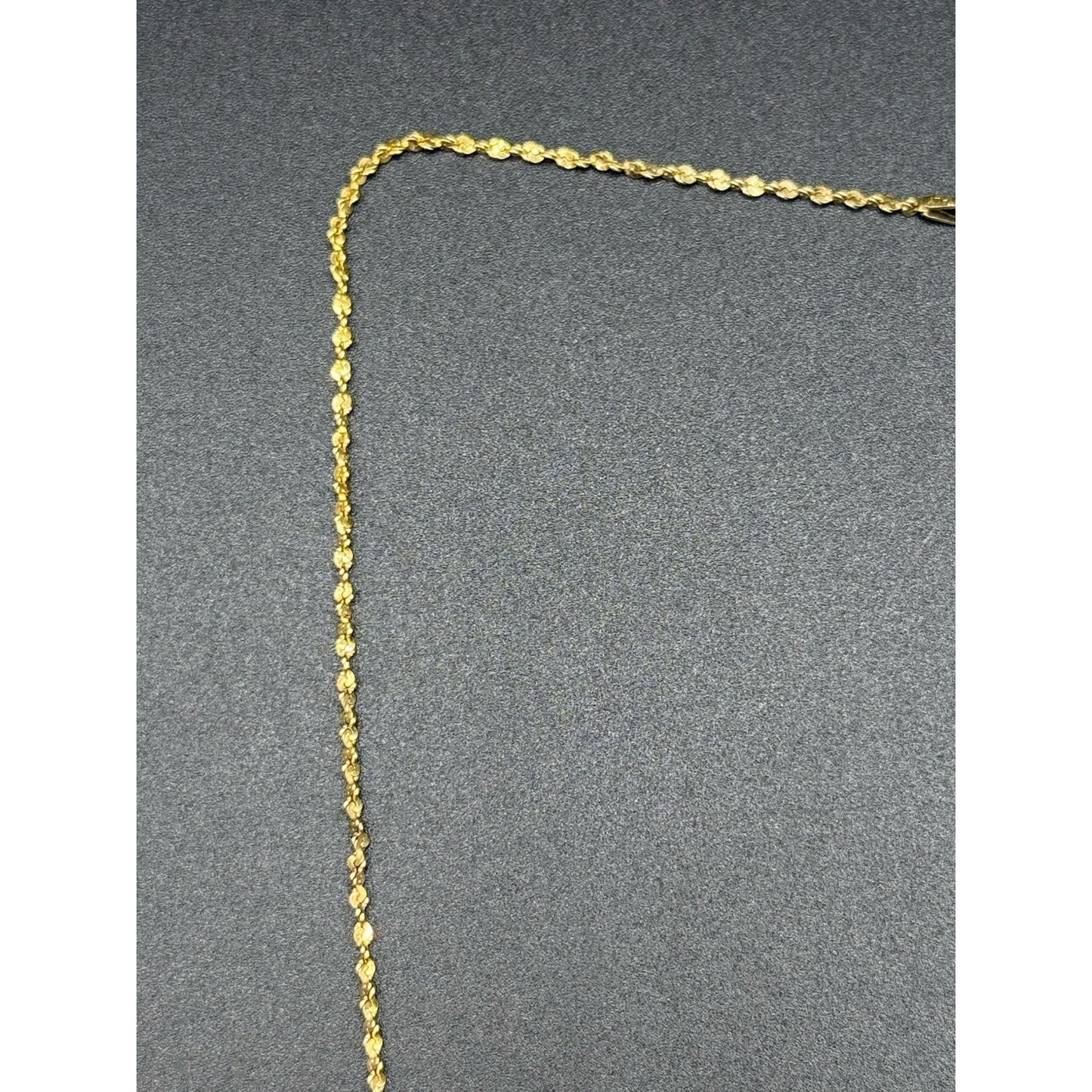 20” Gold Sterling Silver Twist Chain Necklace 925 P5