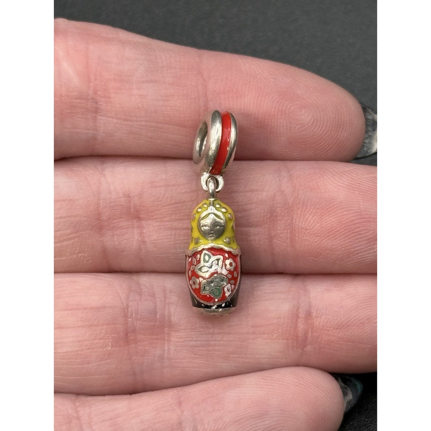 Pandora Matryoshka Nesting Doll Charm Rare ALE P5