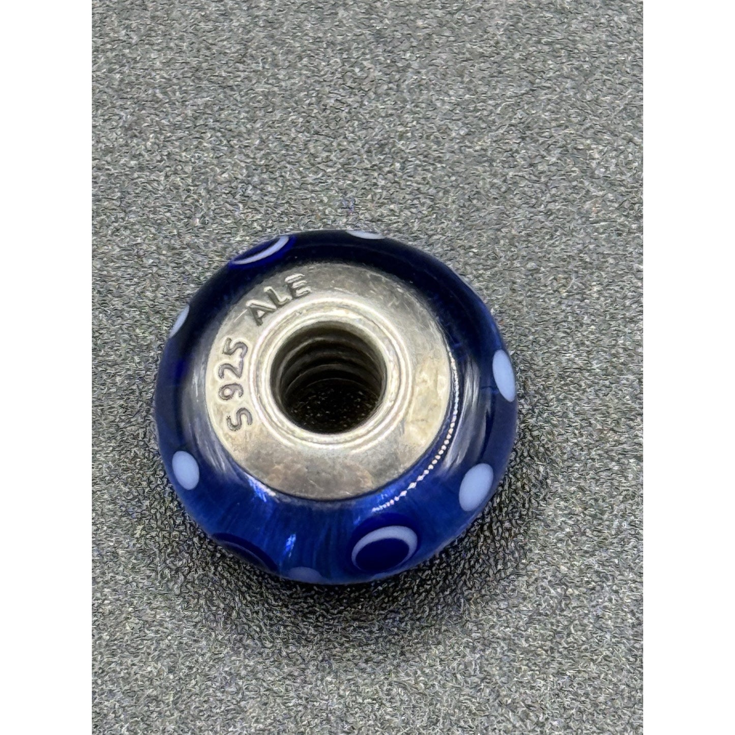 Pandora Sterling Silver Murano Blue Bubbles Charm ALE 925 N19