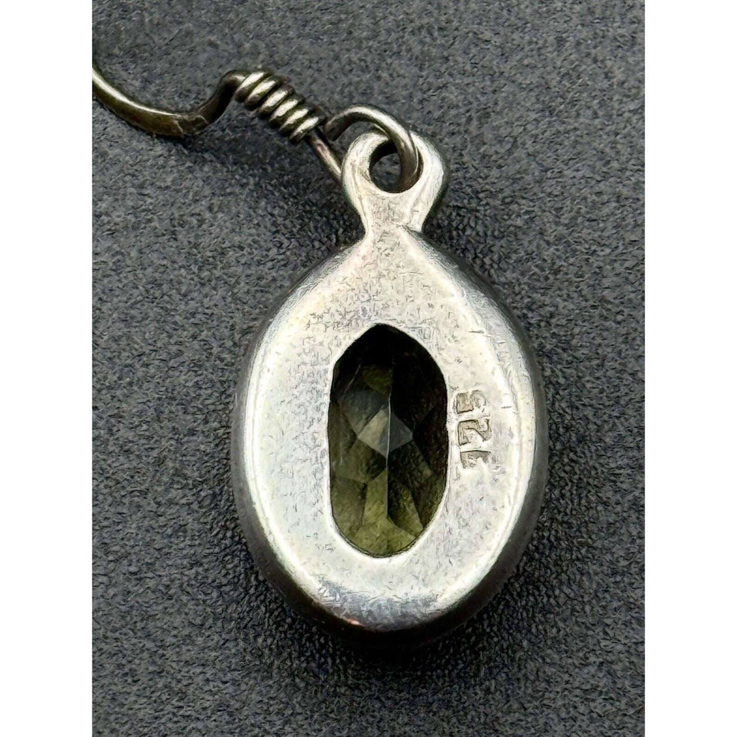 Sterling Silver Lemon Quartz Dangle Earrings 925 N12
