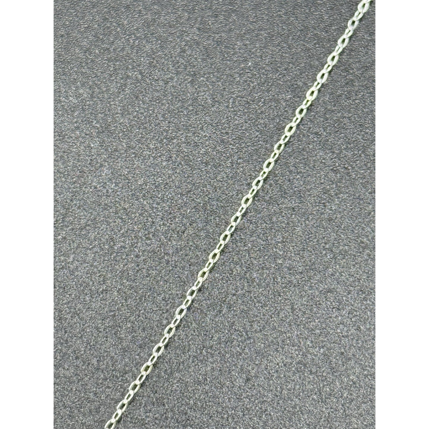 18” Sterling Silver Lab Opal Whale Tail Pendant Necklace 925 P10