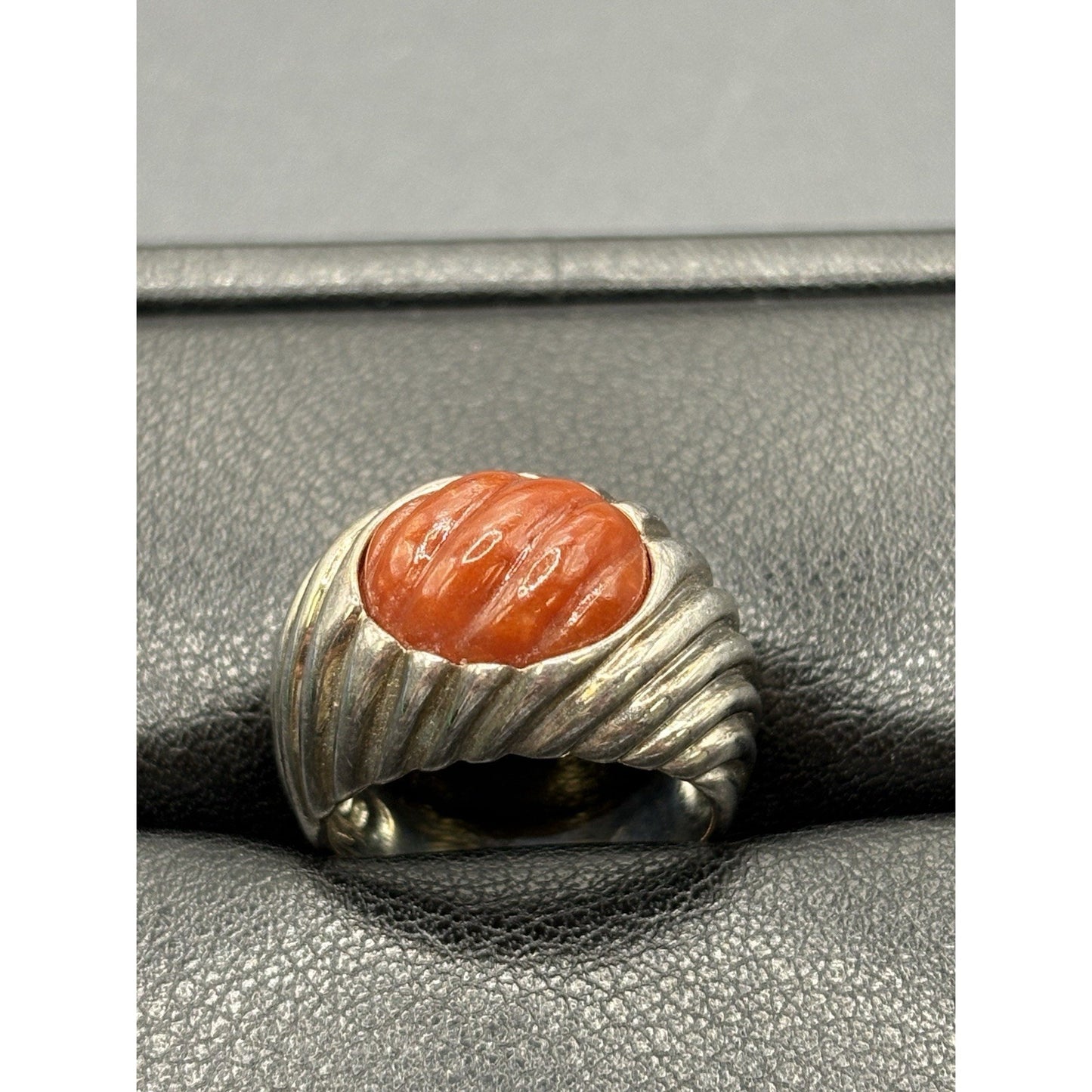 Ross Simmons Sterling Silver Carved Camelion Ring Size 6 W18