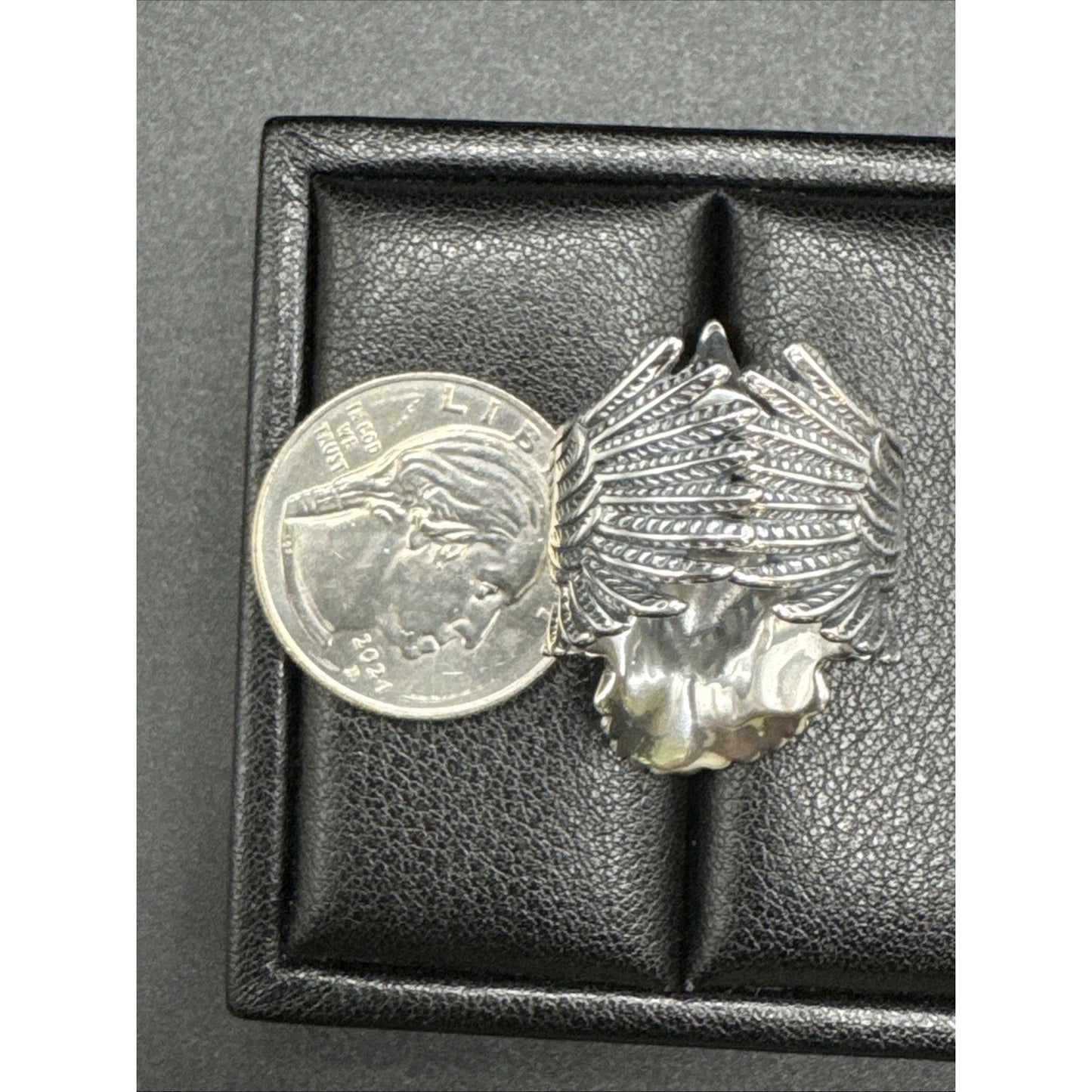 New Condition Sterling Silver Eagle In Flight Ring 925 Size 10