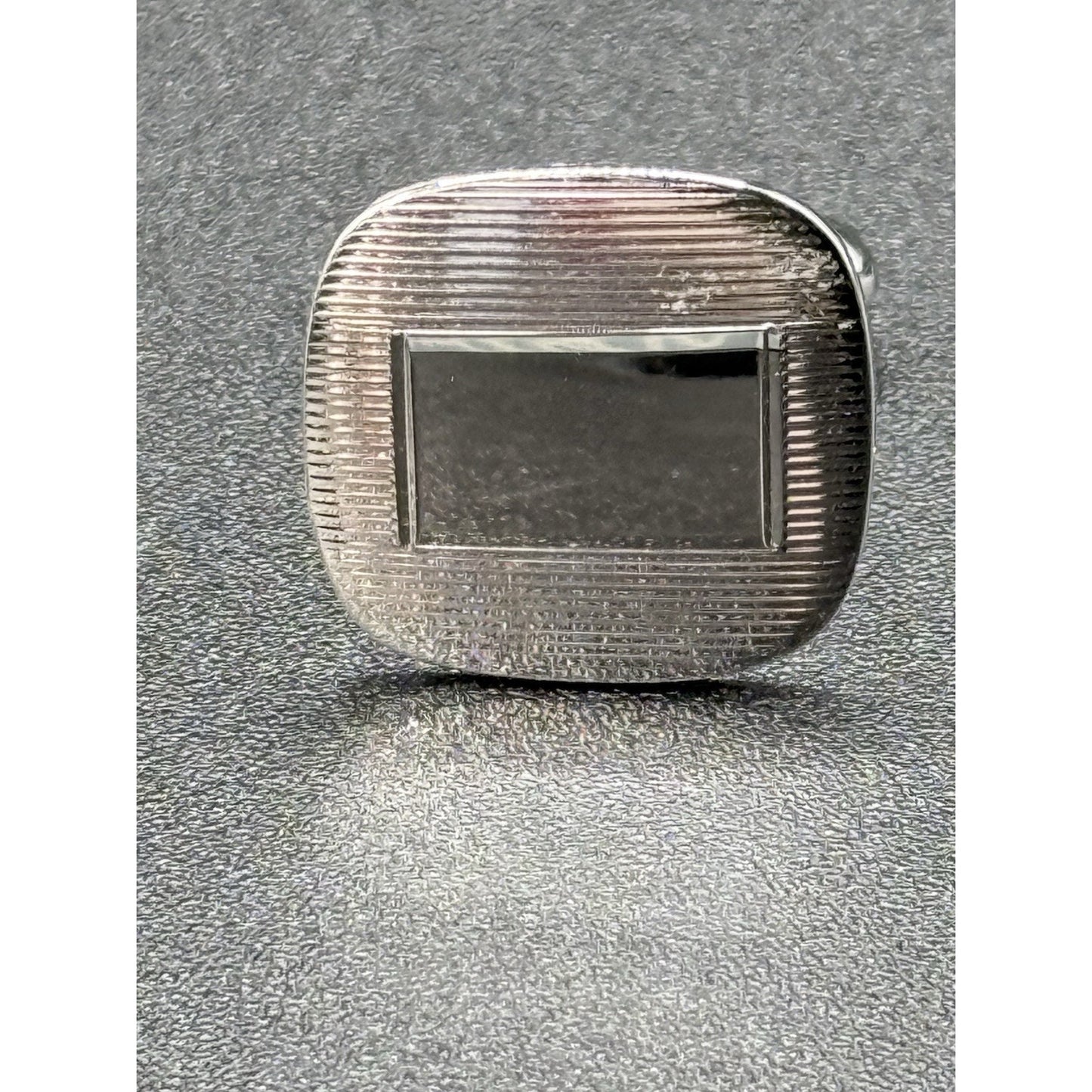 Excellent Used Condition Sterling Silver Cuff Links Engraveable 7 Grams N13