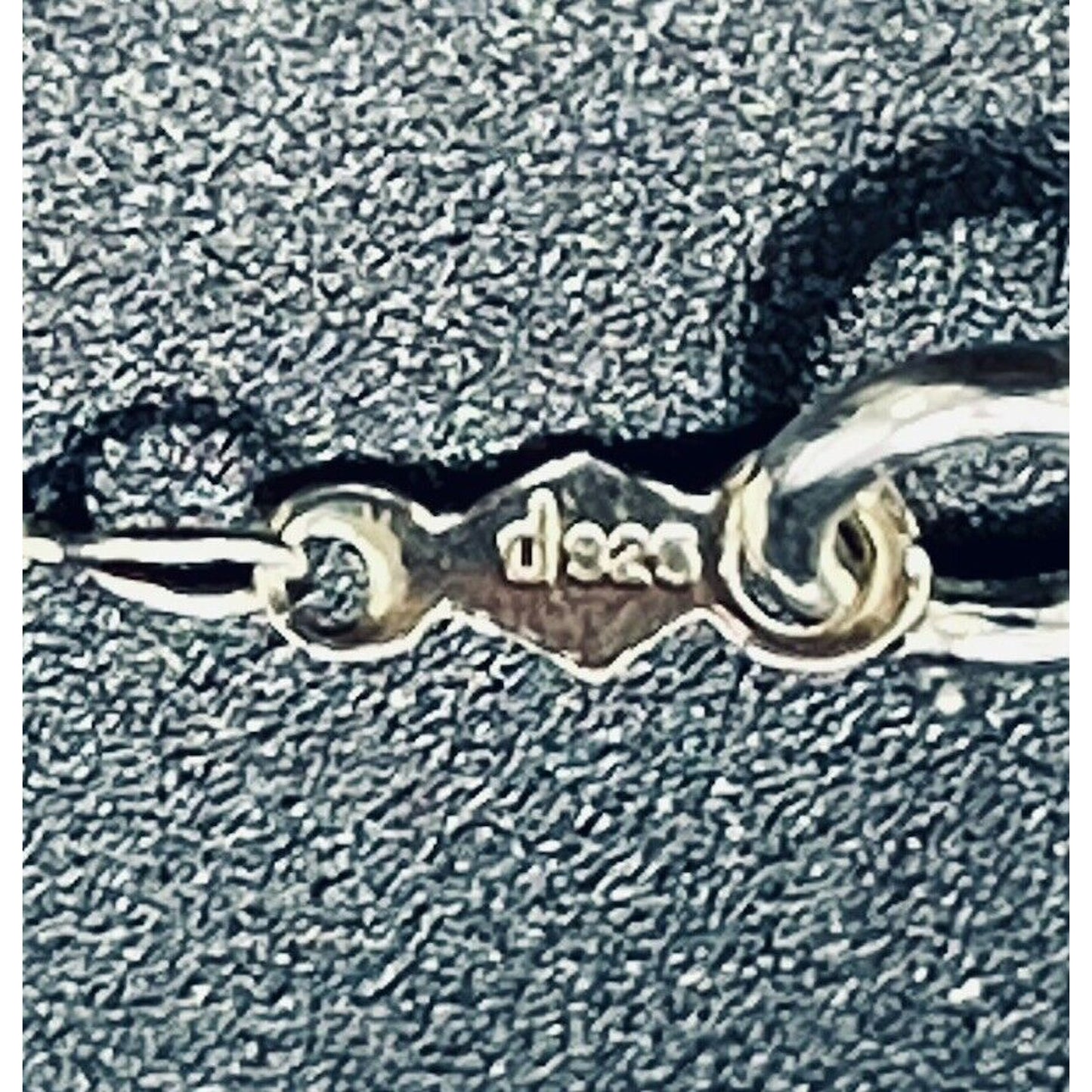 18” New Condition Sterling Silver Rose Accent Genuine 1/10th Diamond Dragonfly